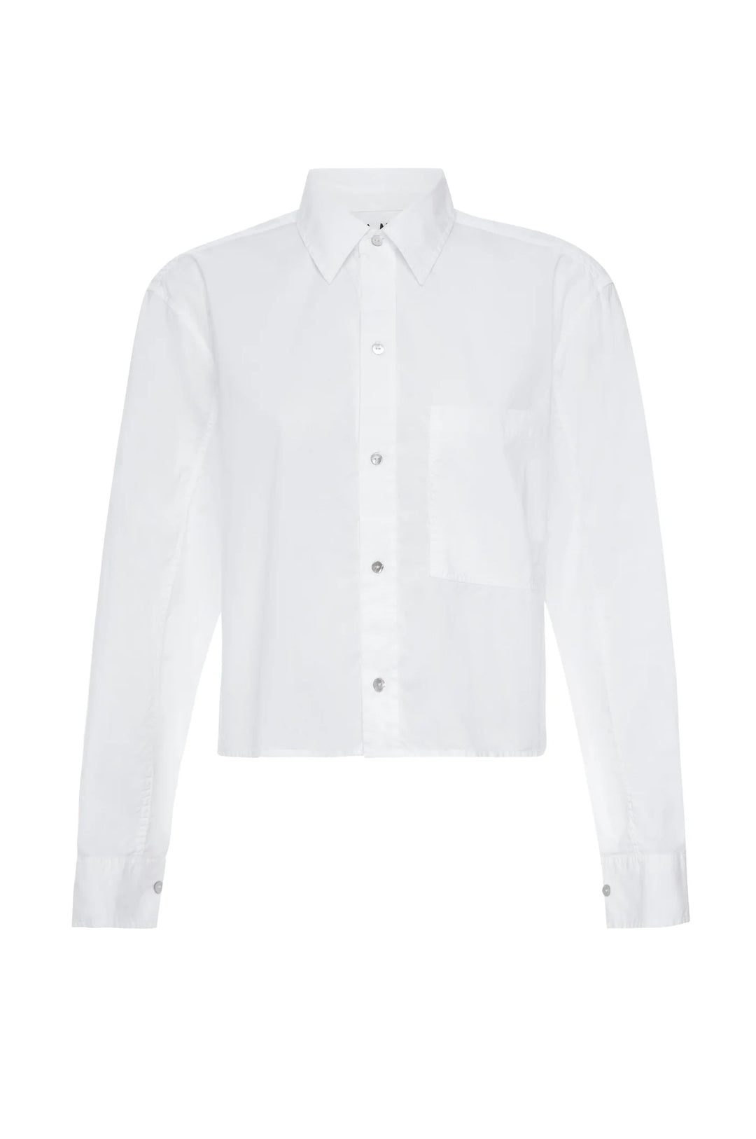 AMO Denim – Ruth Crop Shirt in White
