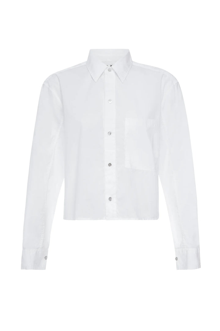 AMO Denim – Ruth Crop Shirt in White