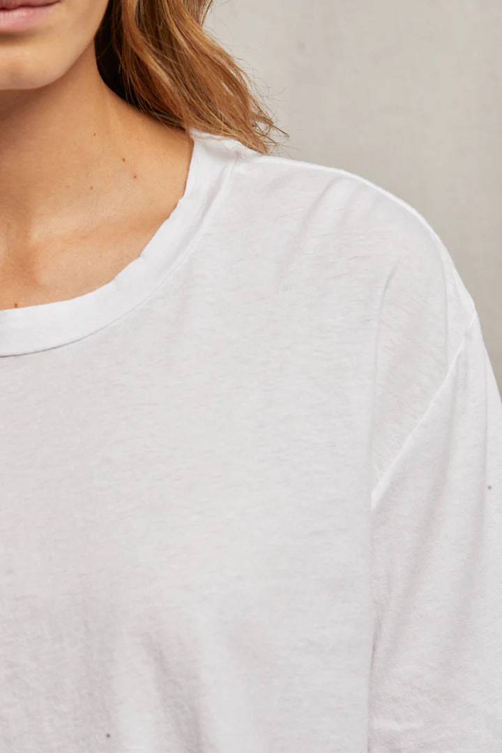 Perfect White Tee - Axel Long Sleeve in White