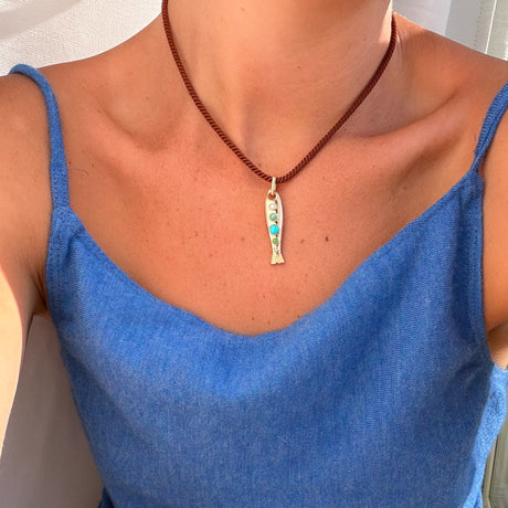 Thatch – Amalfi Fish Silk Cord Necklace