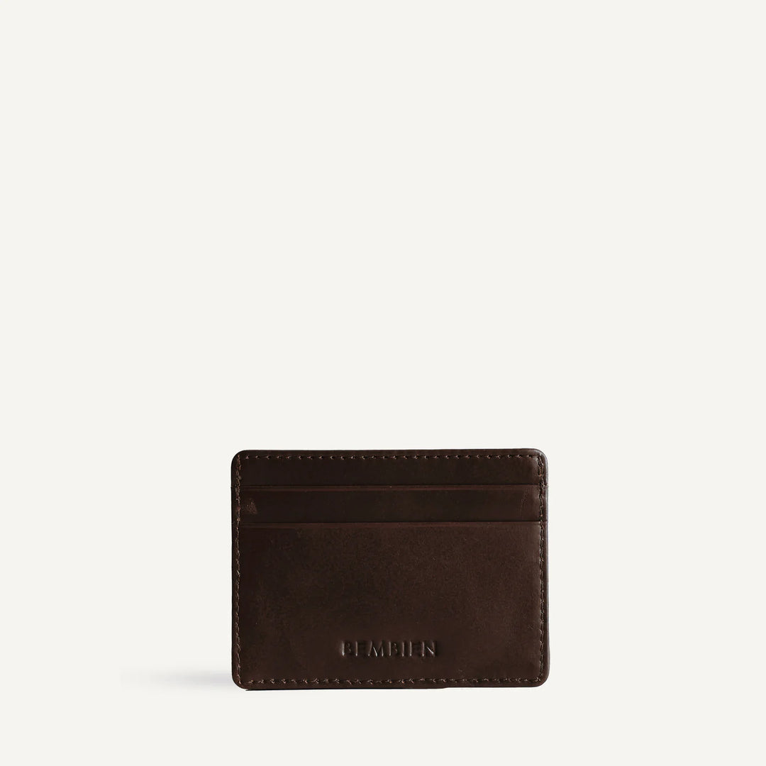 Bembien - Nico Card Case in Brown x Cream Check