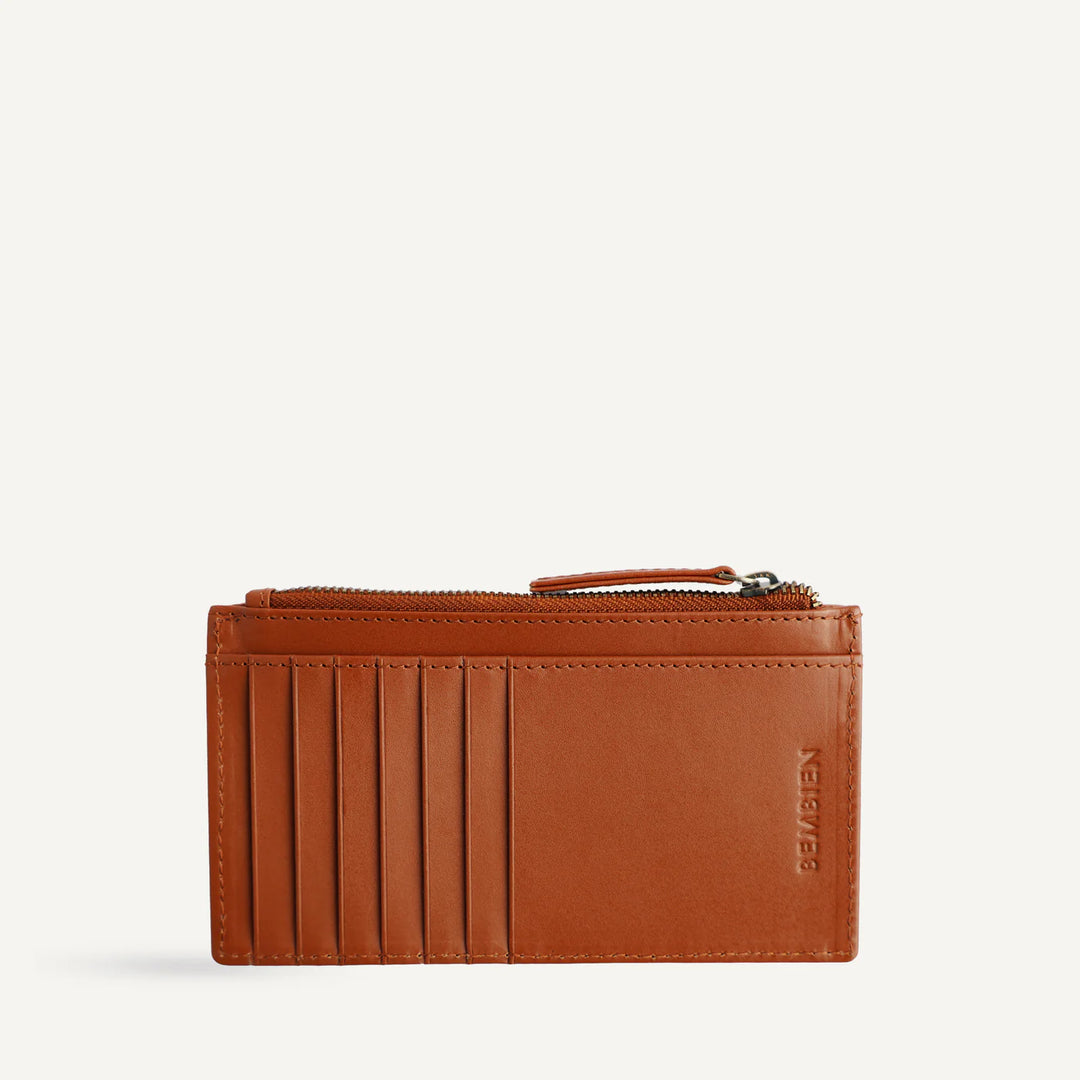 Bembien – Odin Card Case in Copper x Sienna Check