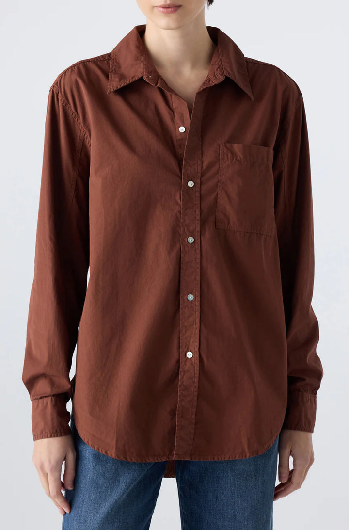 AMO Denim – Ruth Oversized Shirt in Cocoa