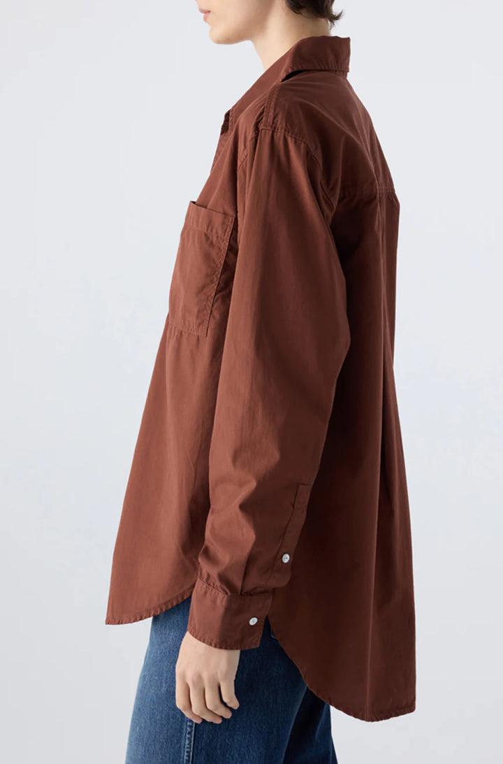 AMO Denim – Ruth Oversized Shirt in Cocoa