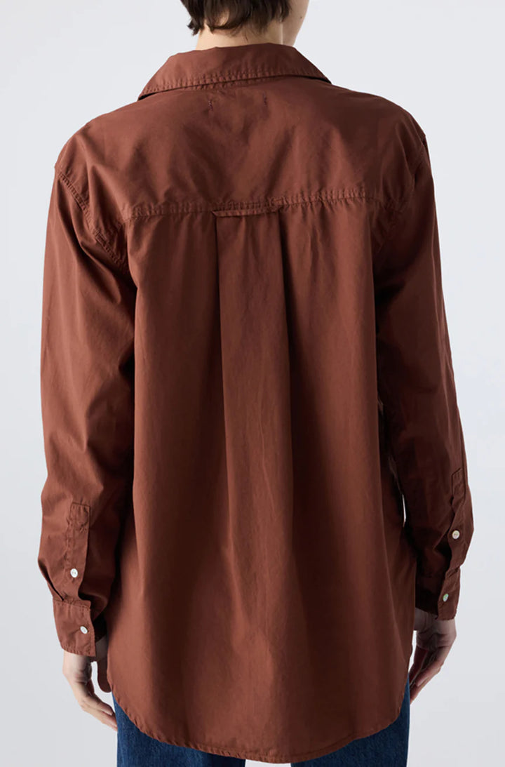 AMO Denim – Ruth Oversized Shirt in Cocoa