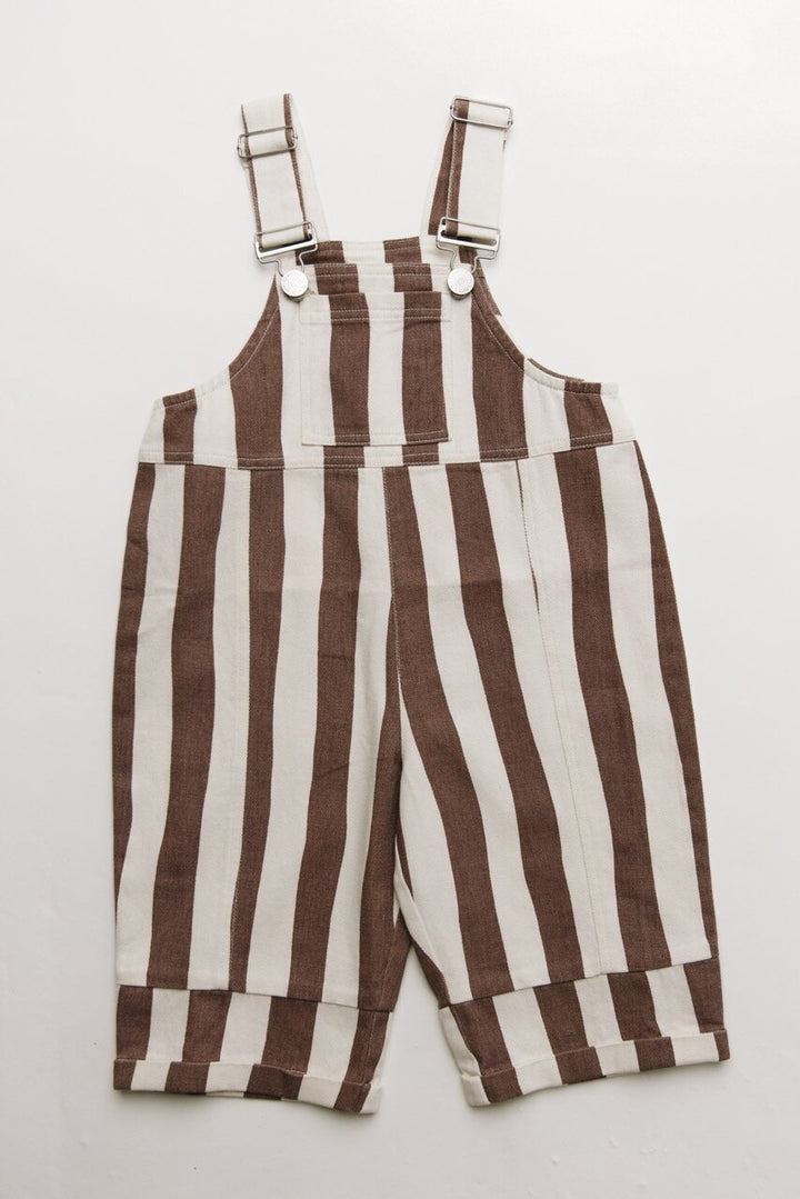 Claude & Co – Blythe Choc Stripe Dungaree