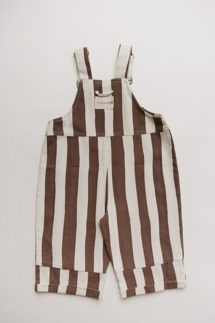 Claude & Co – Blythe Choc Stripe Dungaree