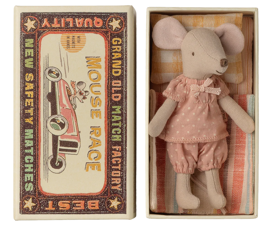 Maileg - Big Sister Mouse in Matchbox