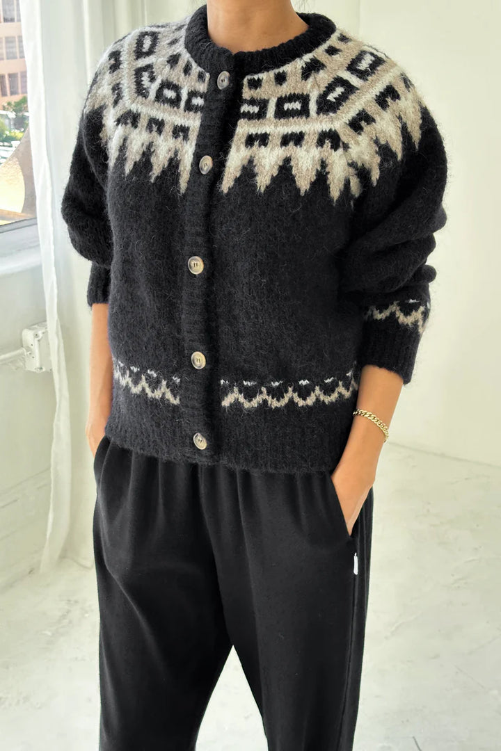 Le Bon Shoppe - Alpaca Cabin Cardigan in Black
