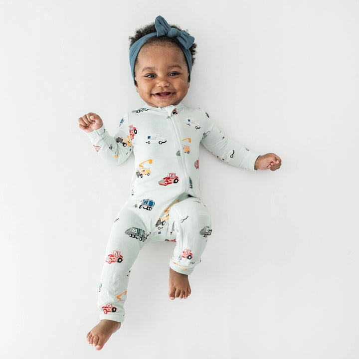 Kyte Baby - Zippered Romper in City Vehicles
