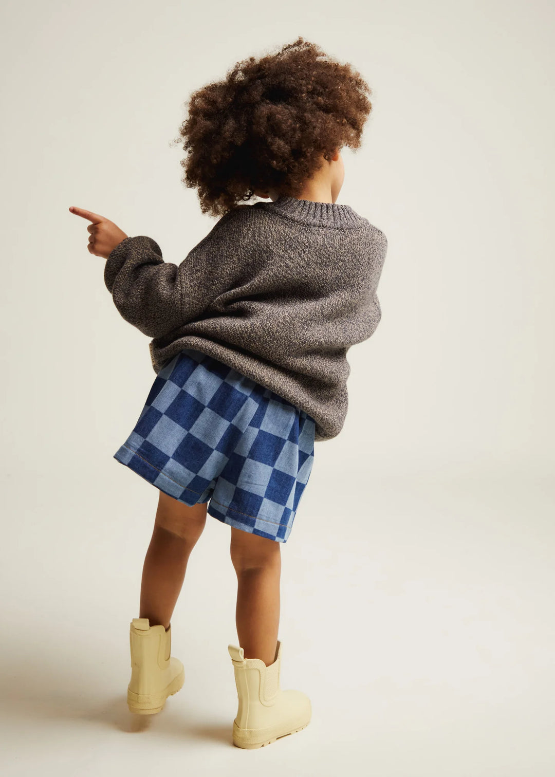 Claude & Co – Frankie Checkerboard Denim Short