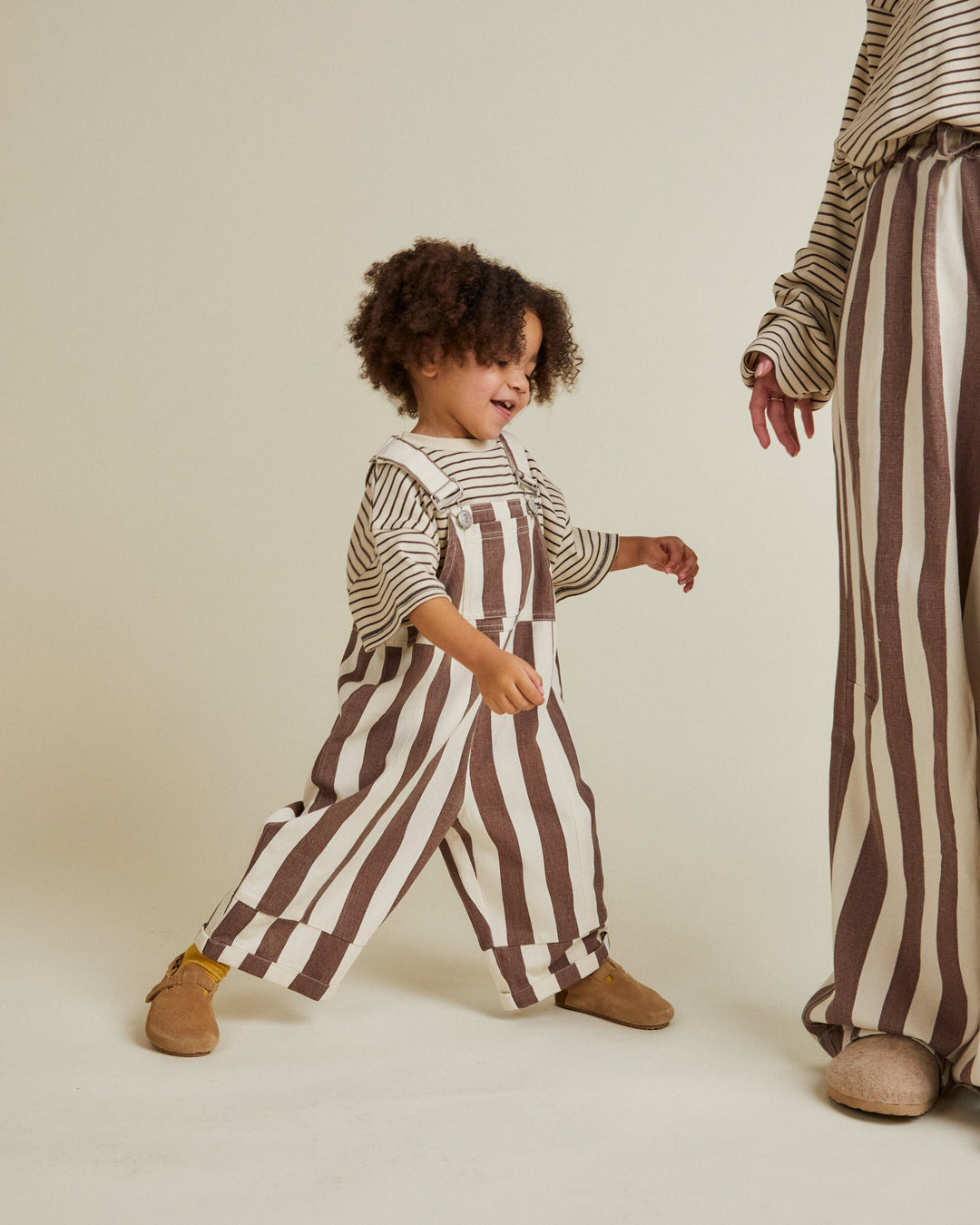 Claude & Co – Blythe Choc Stripe Dungaree