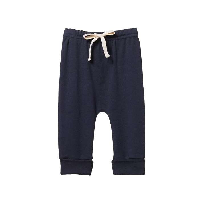 Nature Baby – Cotton Drawstring Pants in Navy