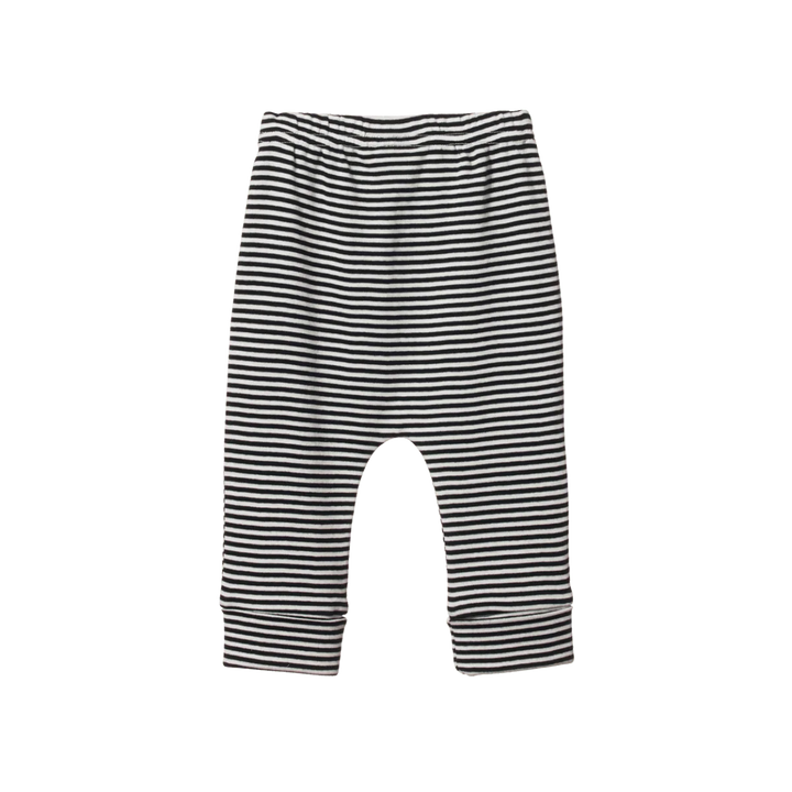 Nature Baby – Cotton Drawstring Pants in Navy Stripe