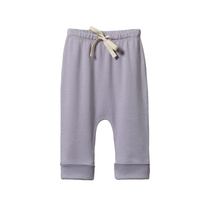Nature Baby – Cotton Drawstring Pants in Periwinkle
