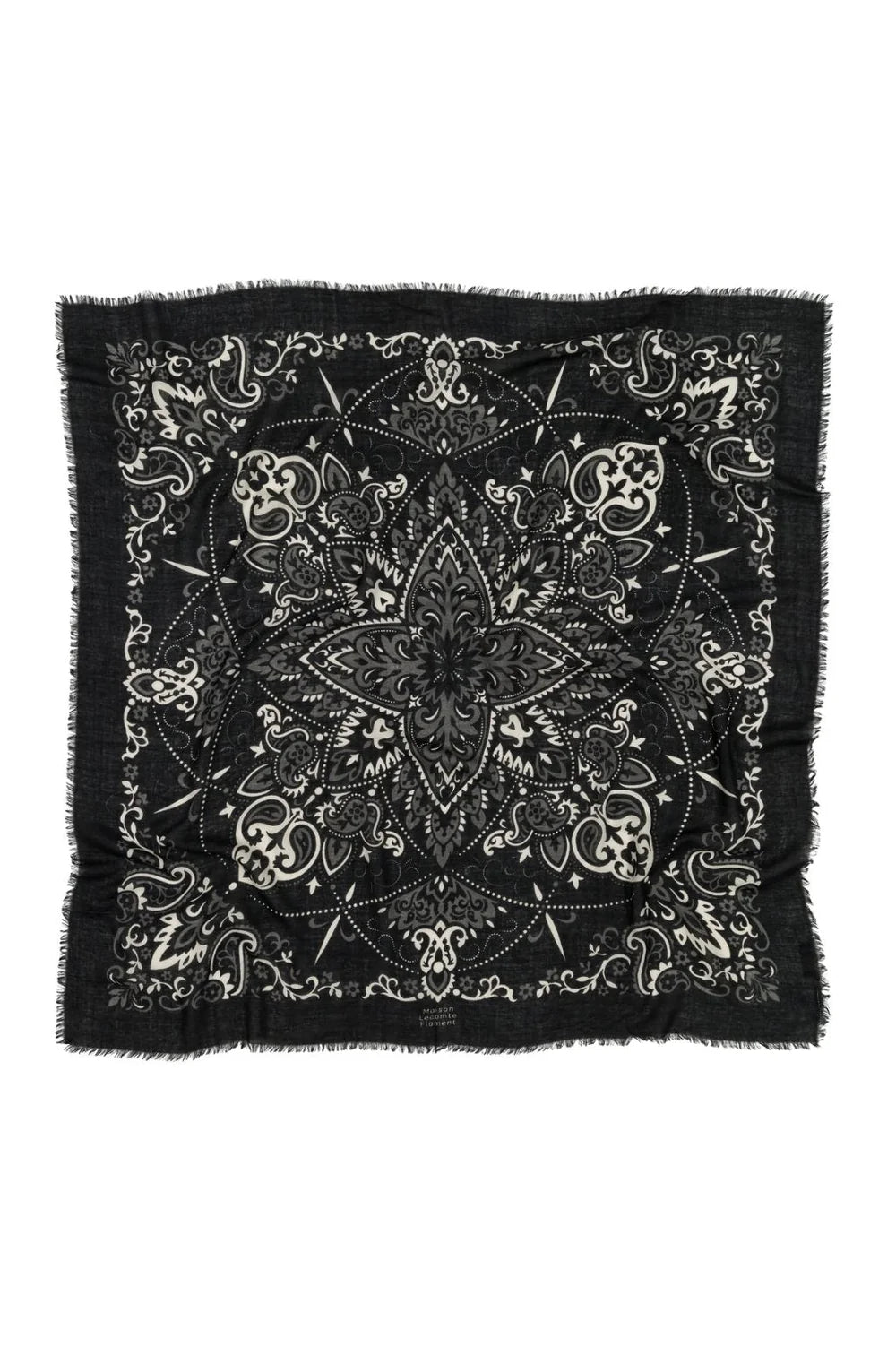 Maison Lecomte Flament – Cashmere Bandana in Black