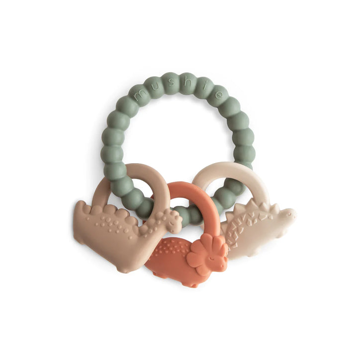 Mushie – Dino Teething Ring