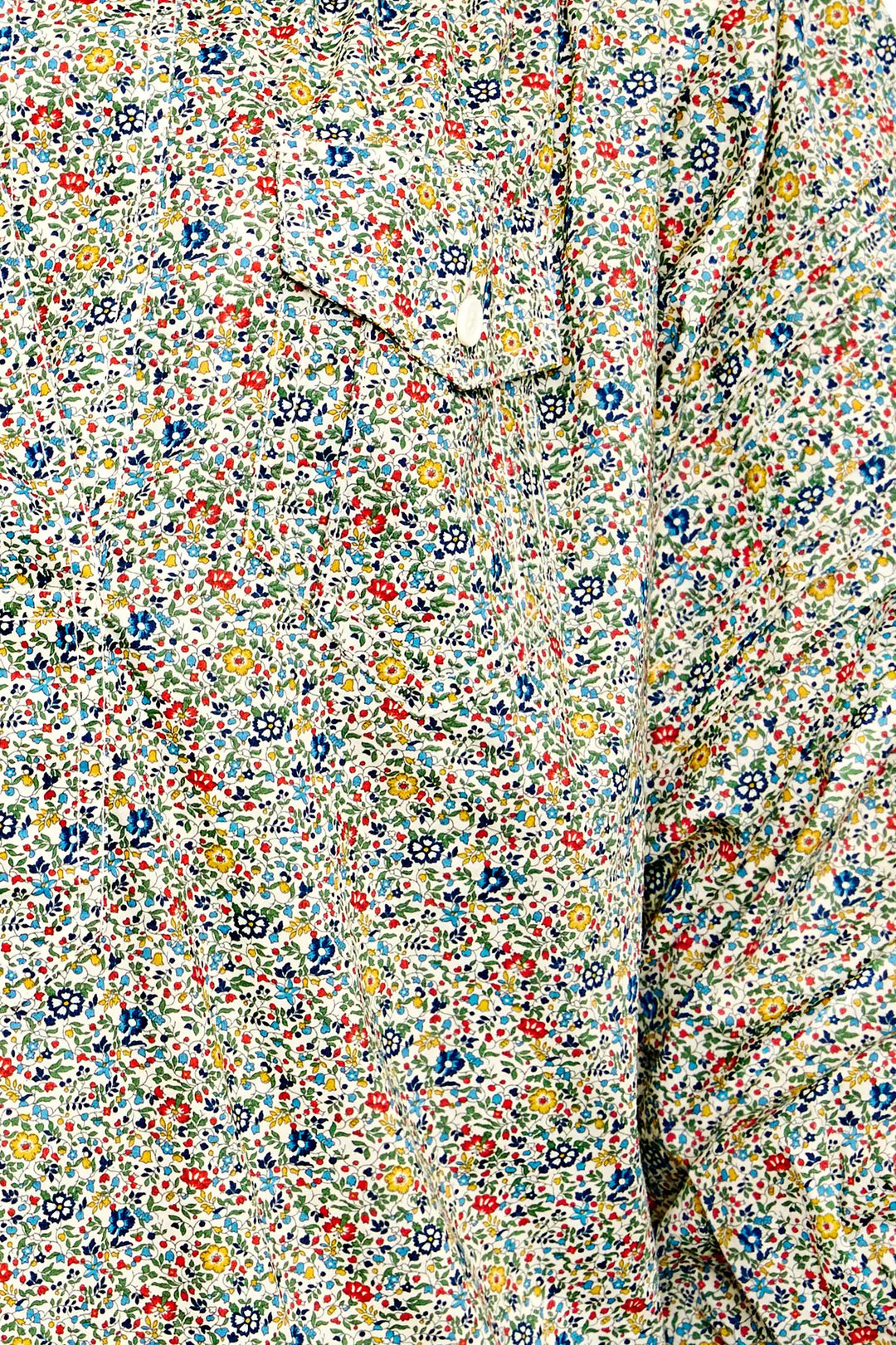 Hunter Bell – Evangeline Shirt made with Liberty Fabric in Katie and Millie