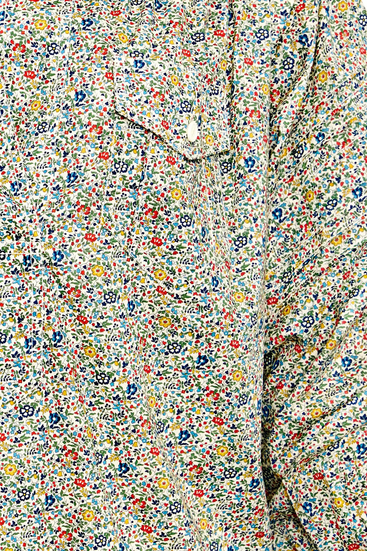 Hunter Bell – Evangeline Shirt made with Liberty Fabric in Katie and Millie