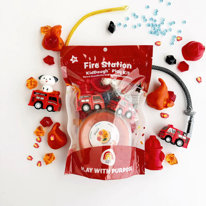 Earth Grown KidDoughs - Kid Dough Play Kit in Fire Station
