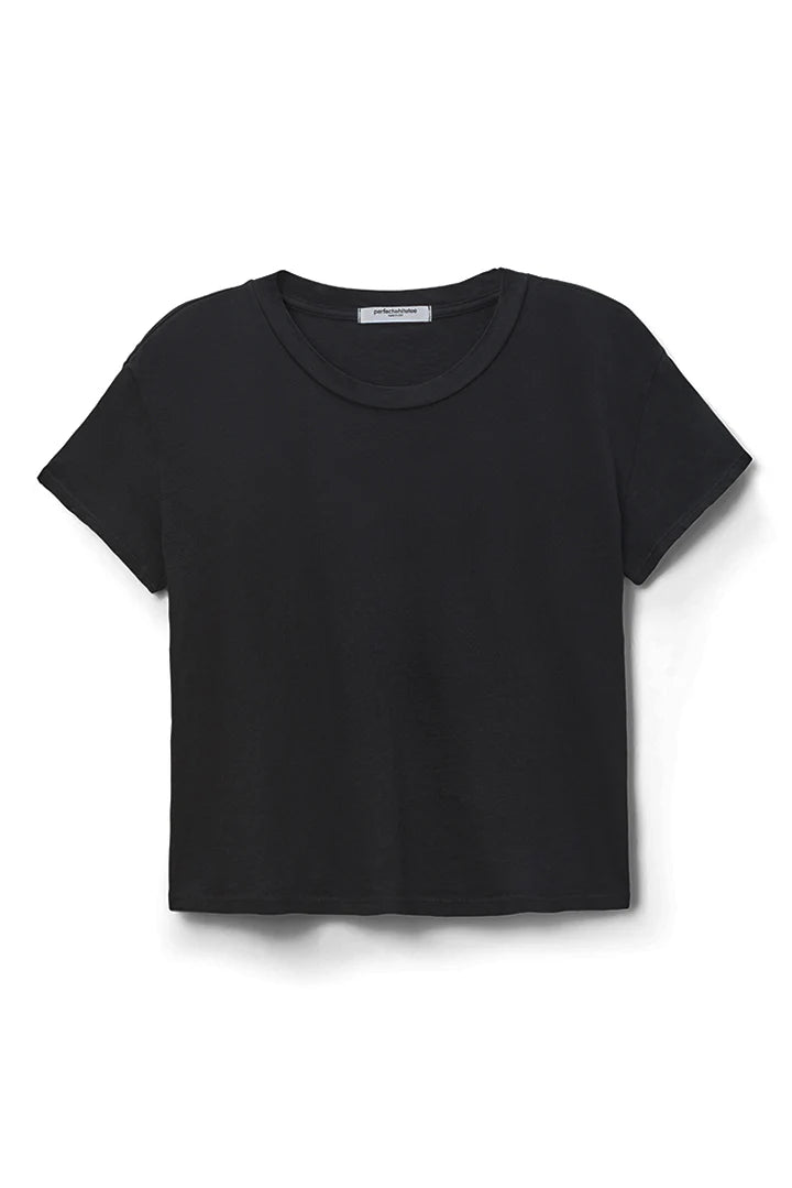 Perfect White Tee - Harley Boxy Crew in True Black
