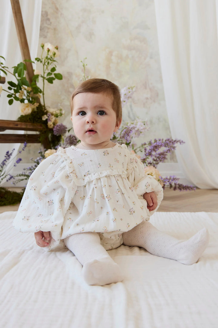 Jamie Kay - Organic Cotton Muslin Frances Playsuit in Ayla Whisper