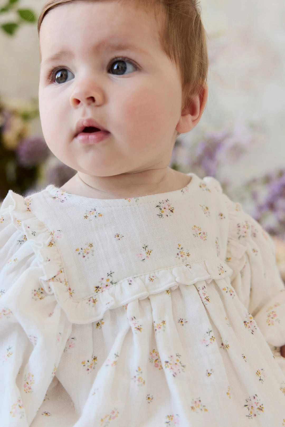 Jamie Kay - Organic Cotton Muslin Frances Playsuit in Ayla Whisper