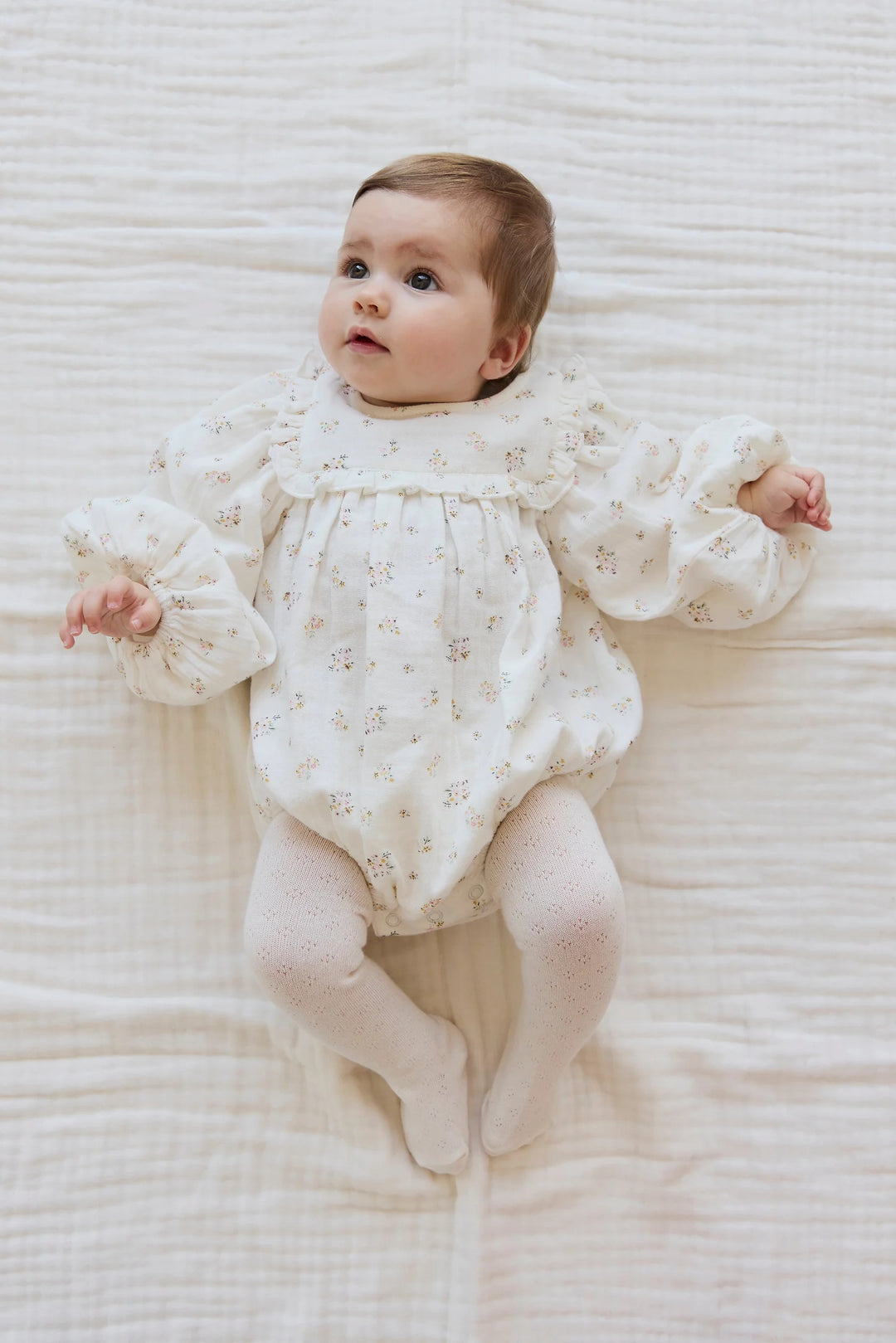 Jamie Kay - Organic Cotton Muslin Frances Playsuit in Ayla Whisper