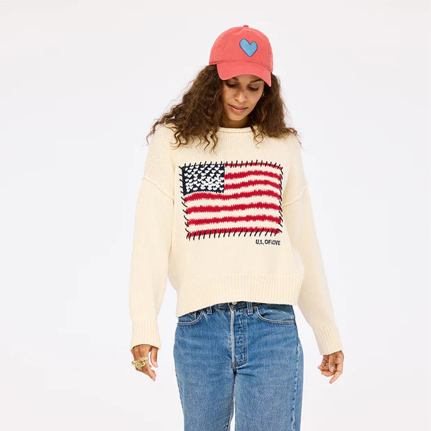 Kerri Rosenthal – Roll Neck U.S of Love Sweater