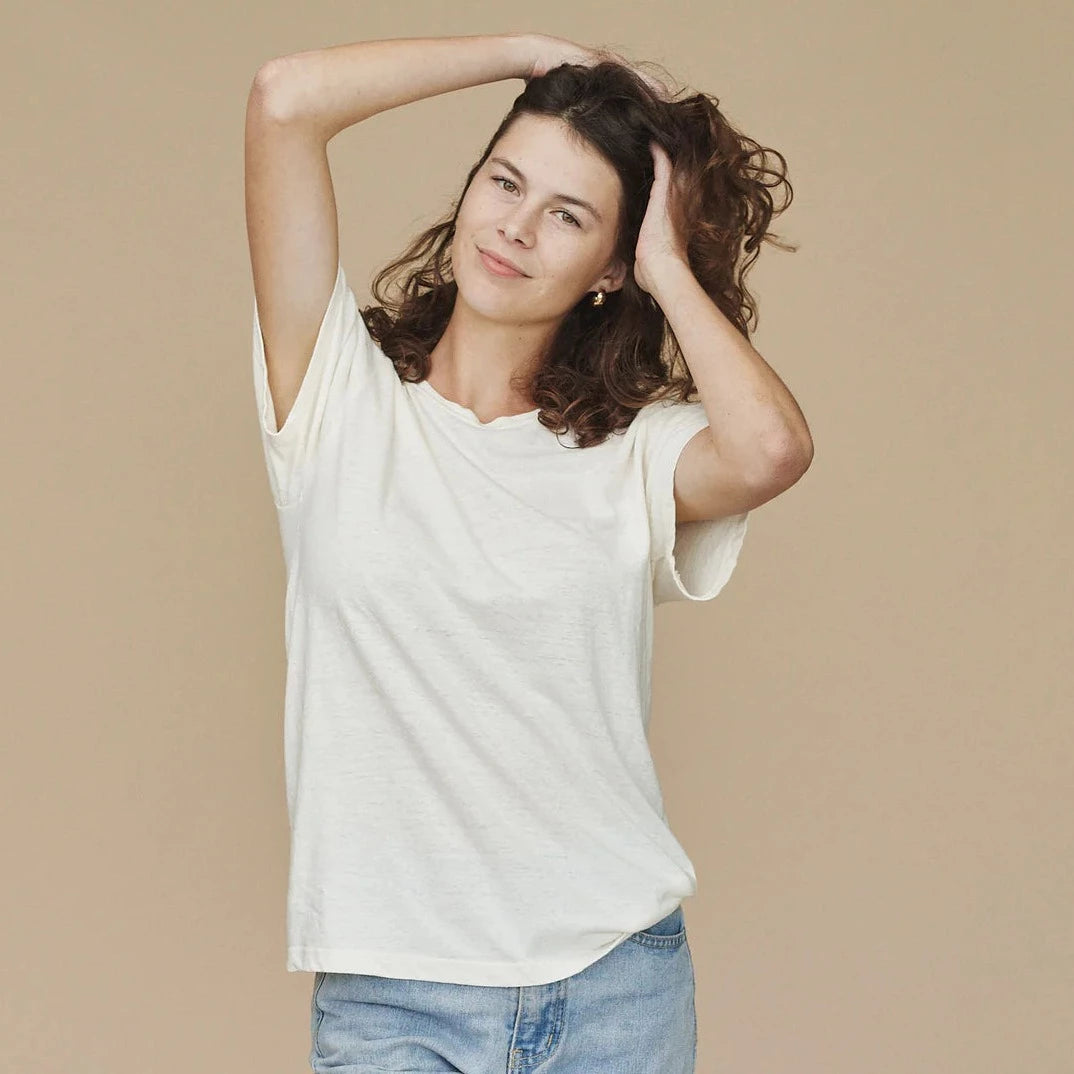 Jungmaven - Lorel Tee in Washed White