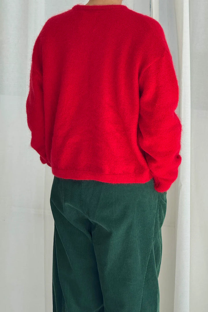 Le Bon Shoppe - Leila Mohair Cardigan in Red