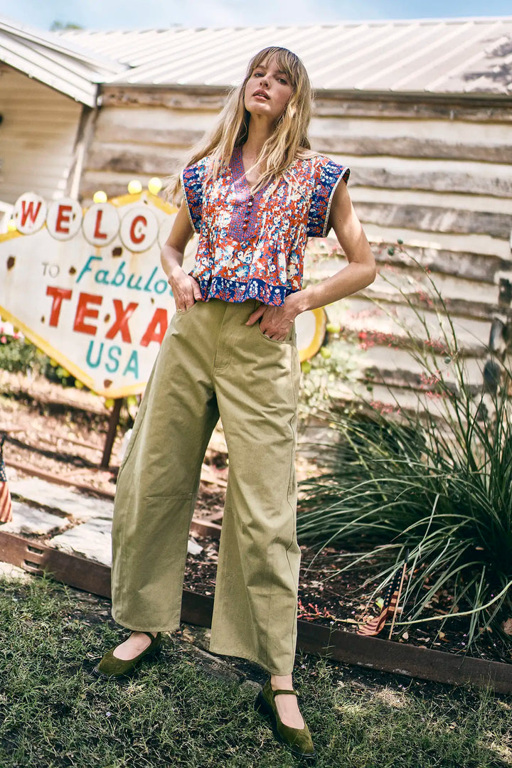 Hunter Bell – Mabel Pant in Sage