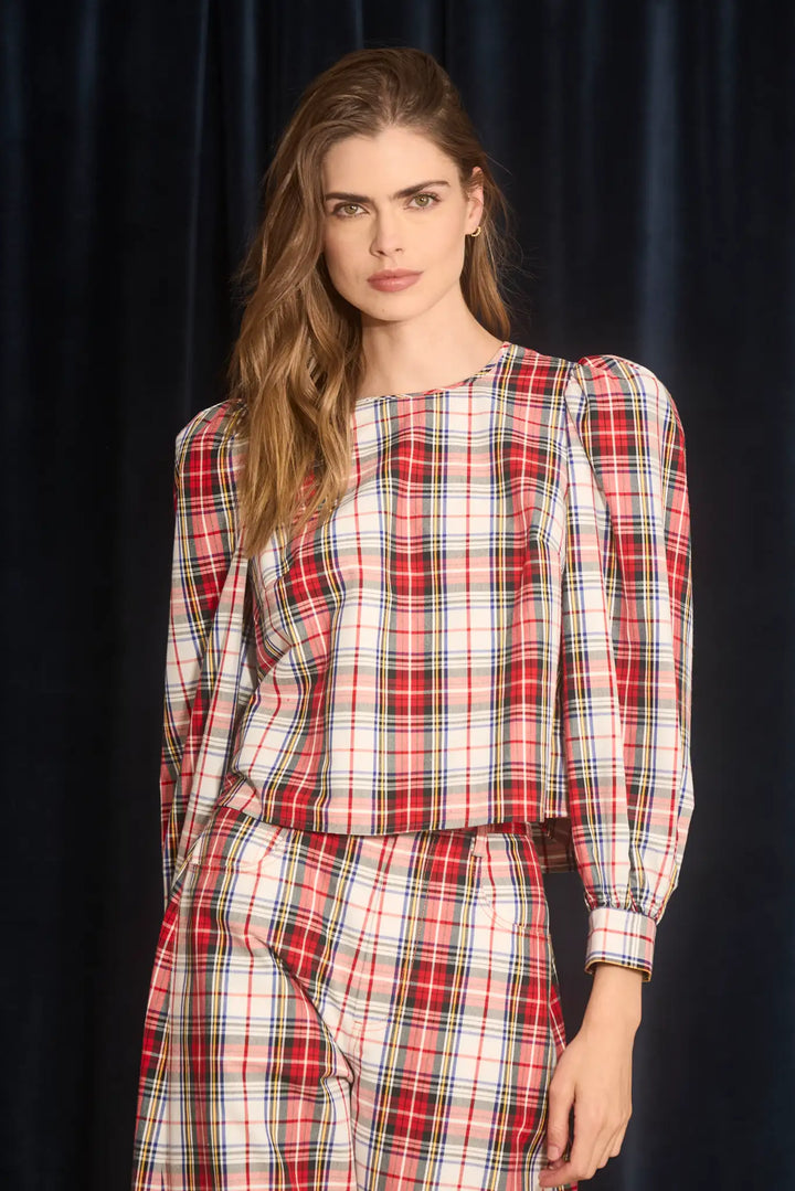 Hunter Bell – Lottie Top in Carlyle Plaid