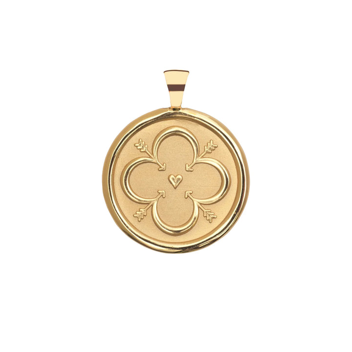 Jane Winchester - Love Original Pendant Coin with Drawn Link Chain