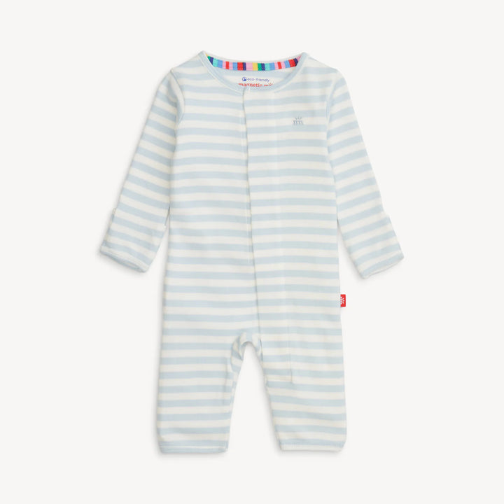 Magetic Me - Cotton Magnetic Coverall in Blue Stripe