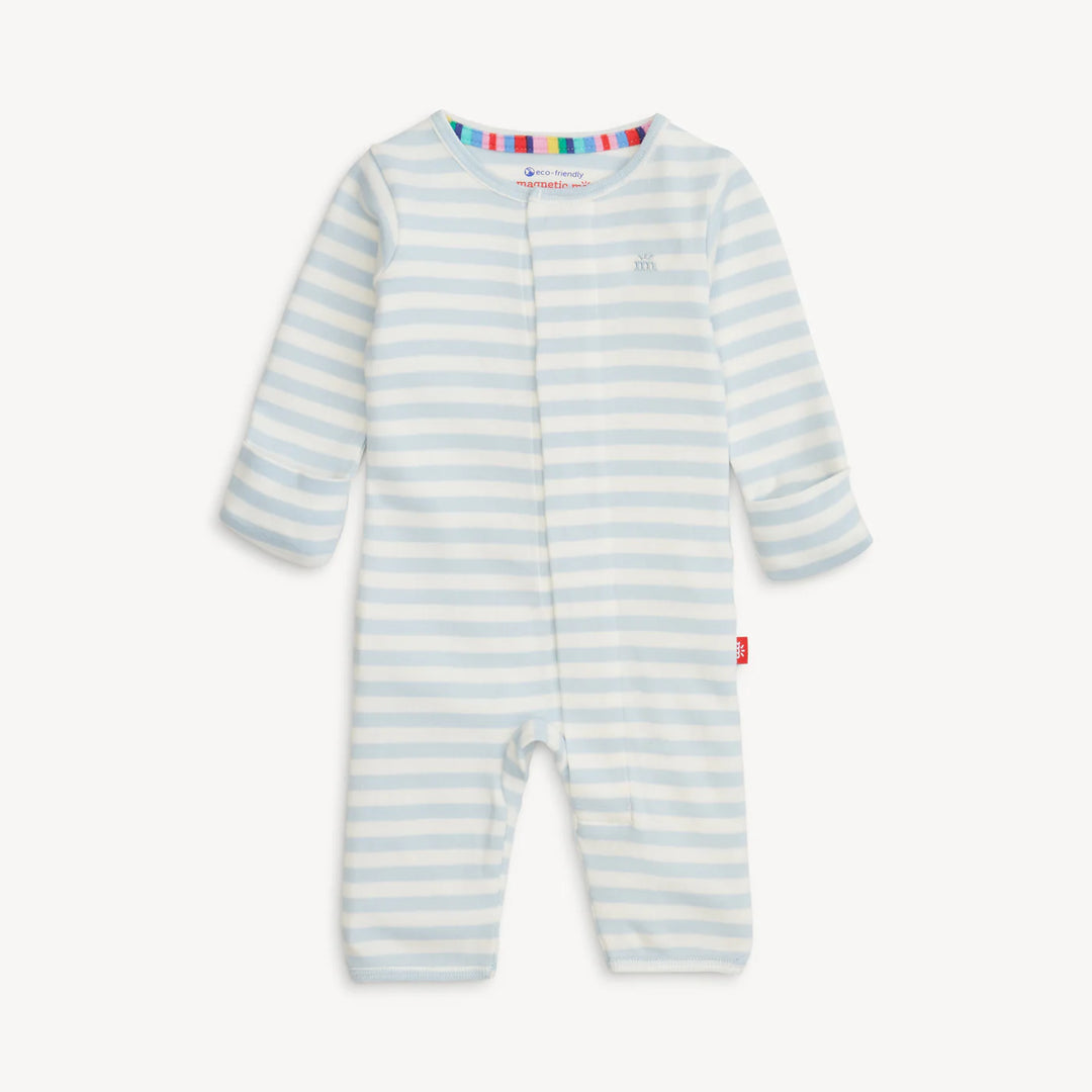 Magetic Me - Cotton Magnetic Coverall in Blue Stripe
