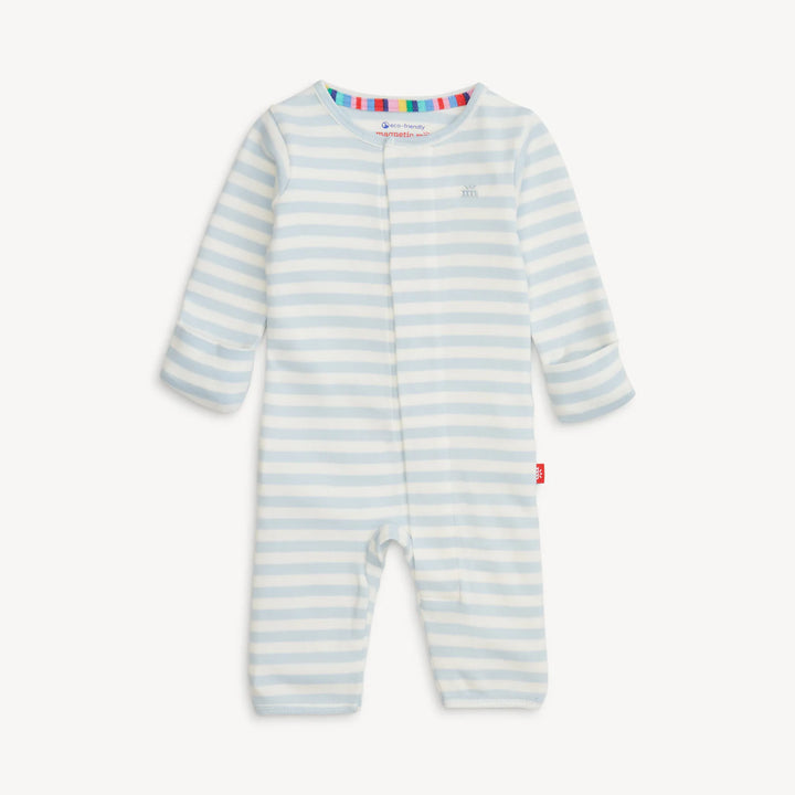 Magetic Me - Cotton Magnetic Coverall in Blue Stripe