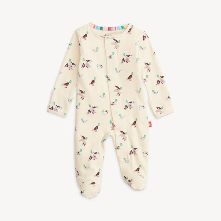 Magetic Me - Organic Cotton Magnetic Footie in Quack Me Up