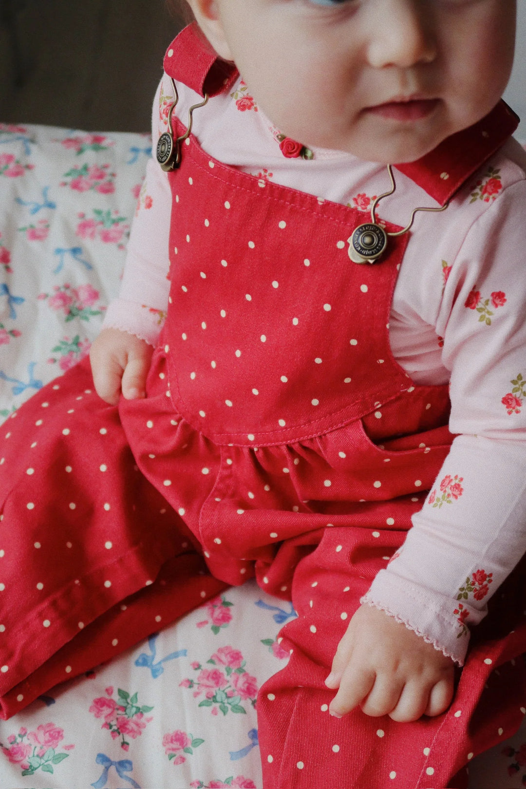 Konges Slojd - Nola Overall in Strawberry Dots