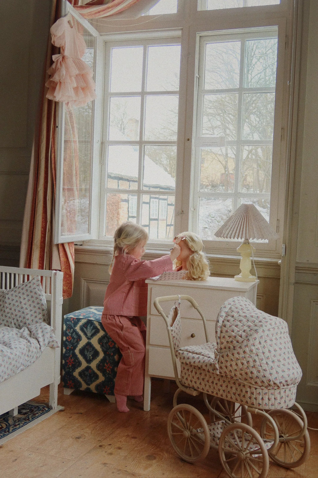 Konges Slojd - Luc Pants in Milk Rouge Stripe