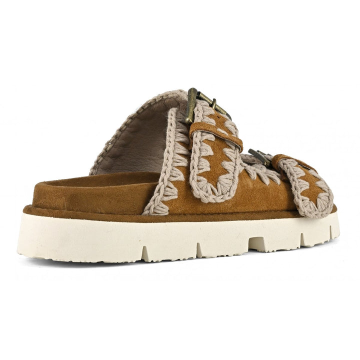 Mou - Bio Sandal Two Buckles in Cognac