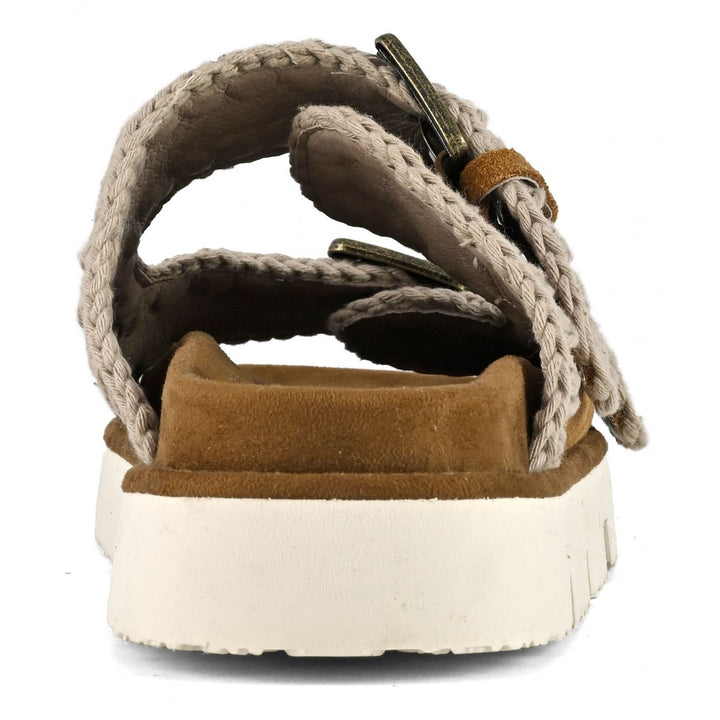 Mou - Bio Sandal Two Buckles in Cognac