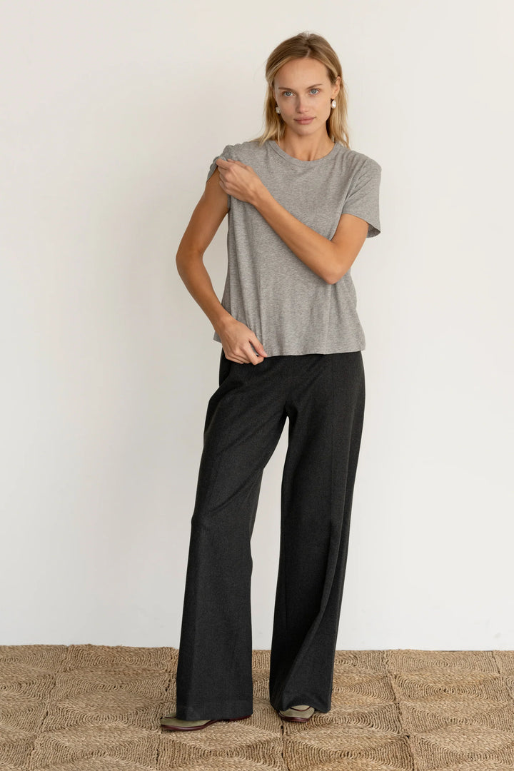 Donni - Jersey Tee in Heather Grey
