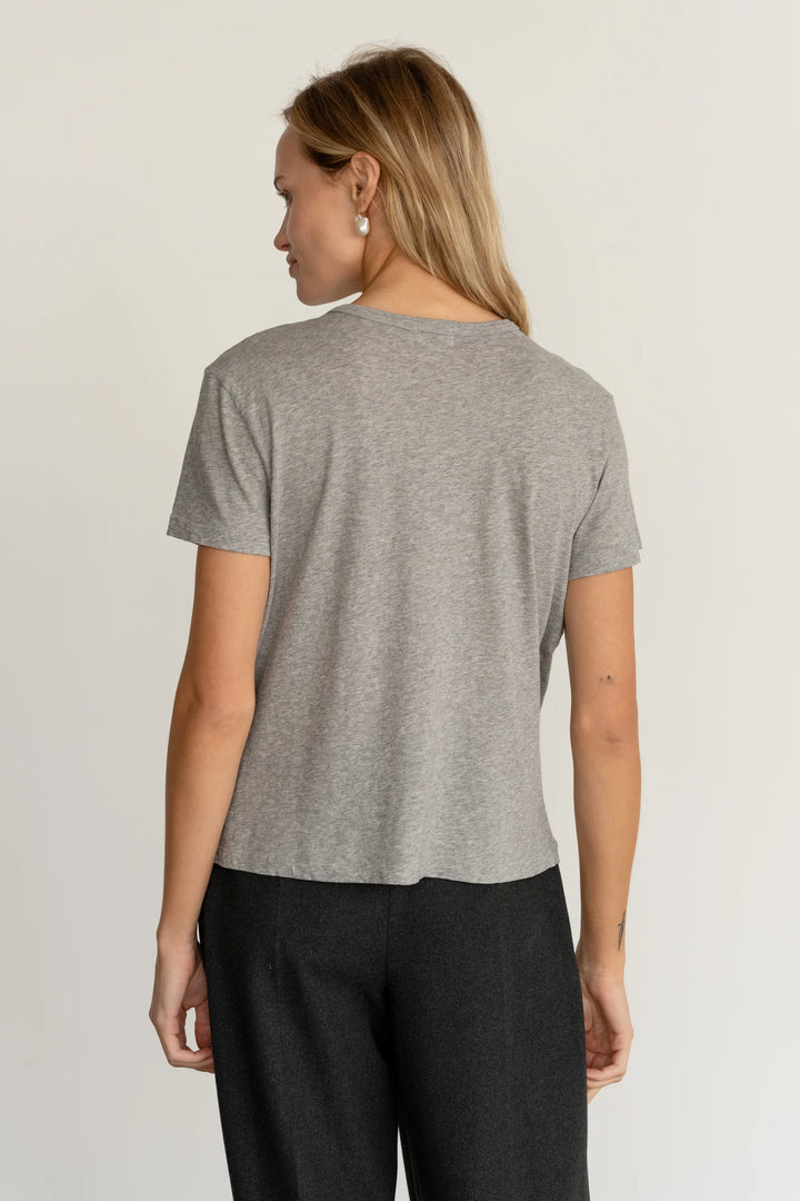Donni - Jersey Tee in Heather Grey
