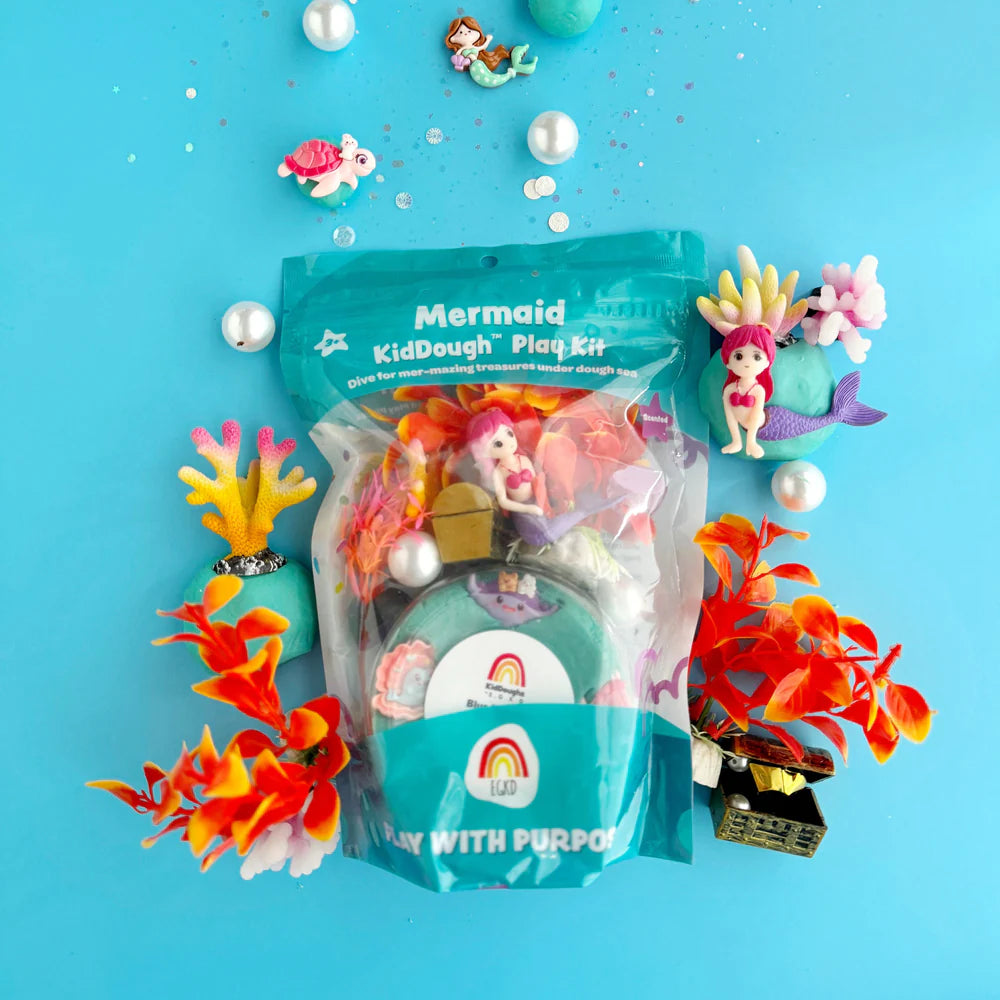 Earth Grown KidDoughs - Kid Dough Play Kit in Mermaids