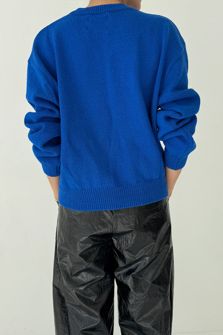 Le Bon Shoppe - Milo Cotton Sweater in Cobalt