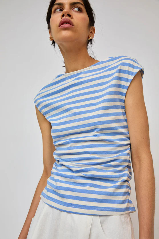 No. 6 Store – Carly Top in Blue Stripe