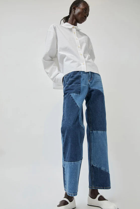 No. 6 Store – Faye Jean in Patchwork Denim