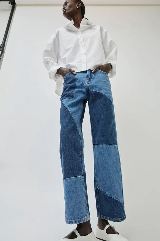 No. 6 Store – Faye Jean in Patchwork Denim