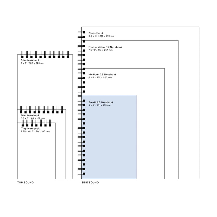 Moglea – Sierra Small A6 Notebook with Ruled Pages